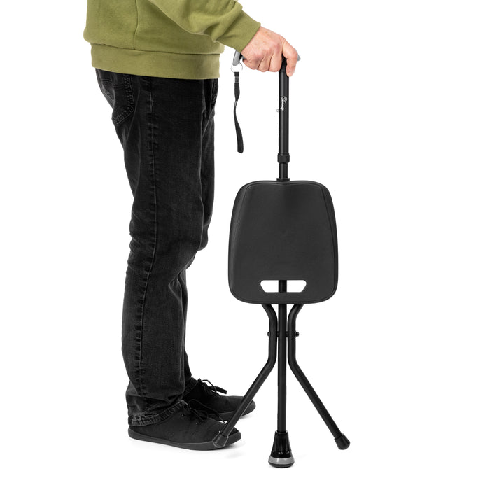 Alumīnija spieķis ar izlaižamu sēdvirsmu (SeatTim)