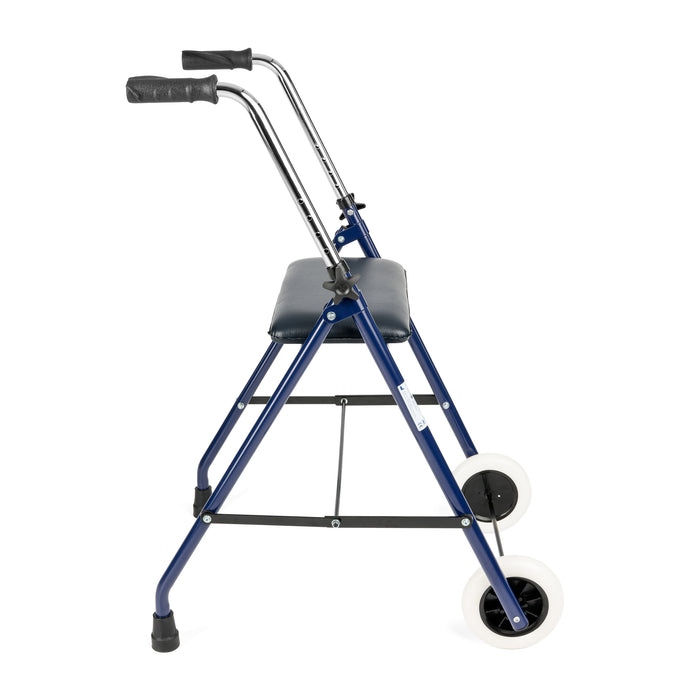 Staigāšanas rāmis ar diviem riteņiem un sēdvirsmu