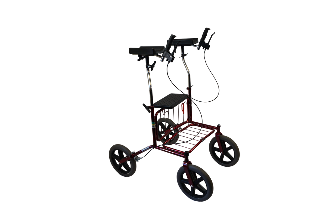 Rollators ar elkoņa balstiem (sarkans) (Noma)