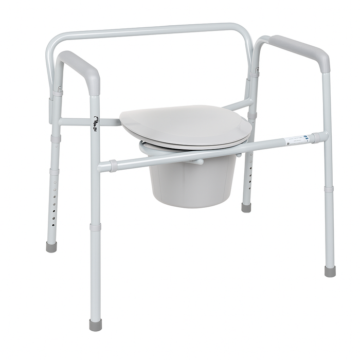 Tualetes krēsls personām ar palielinātu gurnu platumu un svaru