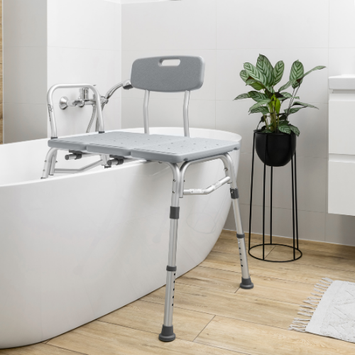 Vannas krēsls ar atzveltni (stūra/nestandarta vannām)