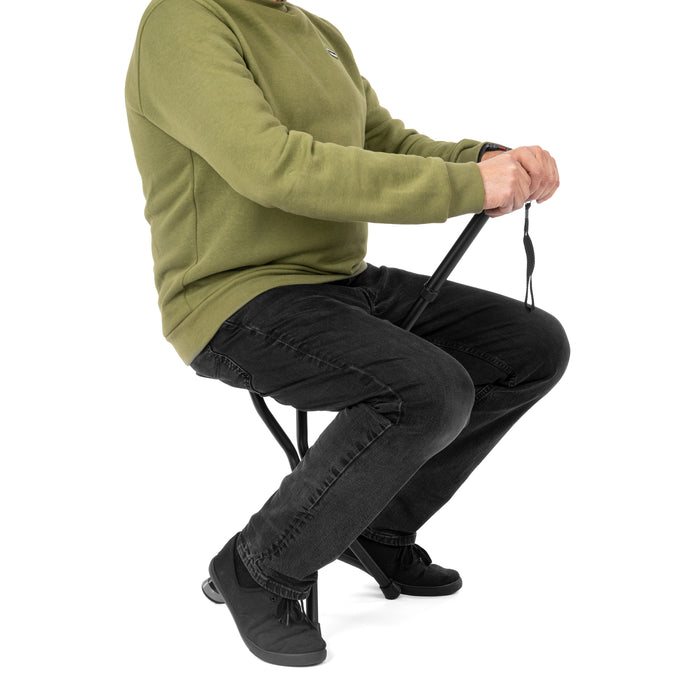 Alumīnija spieķis ar izlaižamu sēdvirsmu (SeatTim)