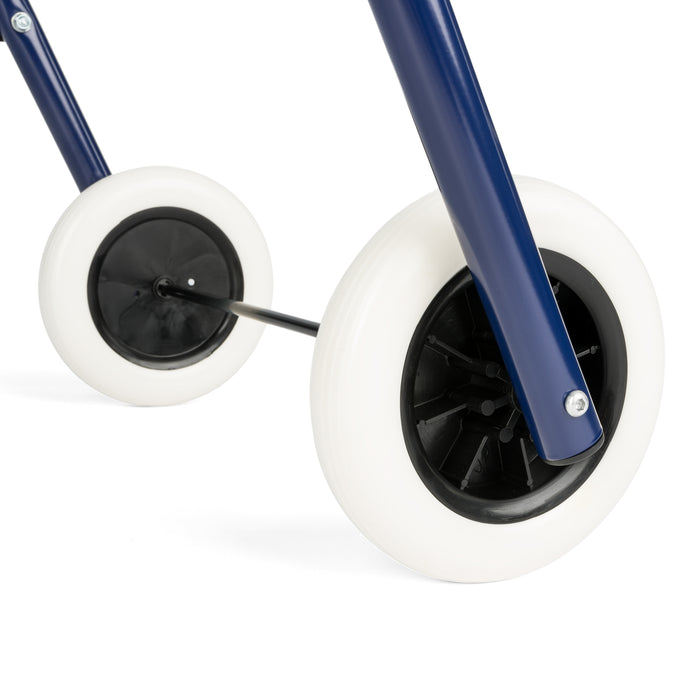 Staigāšanas rāmis ar diviem riteņiem un sēdvirsmu